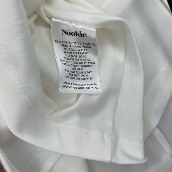 Revolve Nookie Lexi Chain Mini Dress Gold Chain NWT | White | Size S - Picture 6 of 6